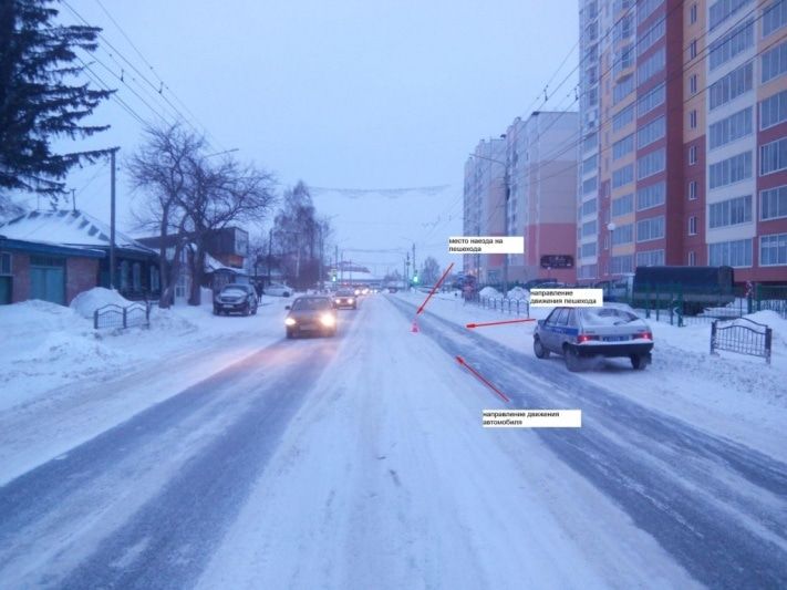 Происшествия, Томские новости, В Томске сбили пешехода, переходившего дорогу в неположенном месте В Томске сбили пешехода, переходившего дорогу в неположенном месте