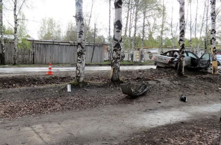 Происшествия, Томские новости, В Колпашево иномарка врезалась в столб и дерево. Водитель погиб В Колпашево иномарка врезалась в столб и дерево. Водитель погиб