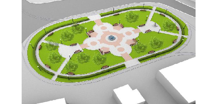 Городское благоустройство, Томские новости, В Томске на площади Батенькова появится фонтан В Томске на площади Батенькова появится фонтан