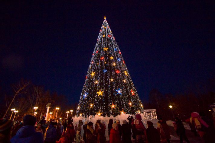 Фото недели.В Томске зажгли главную городскую ёлку