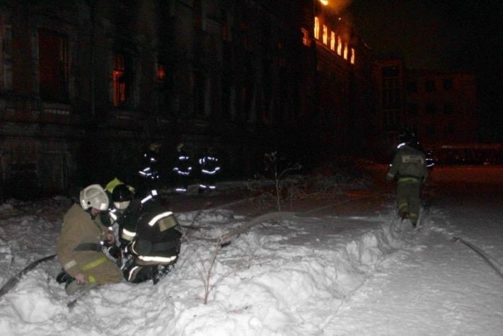 Происшествия, Томские новости, Здание бывшего томского училища связи пережило в пятницу уже 11-й пожар Здание бывшего томского училища связи пережило в пятницу уже 11-й пожар