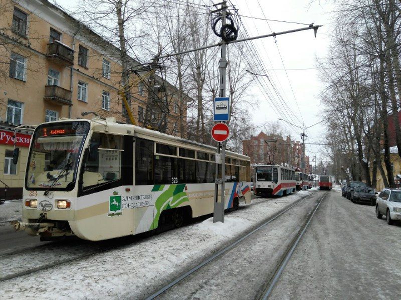 Томские новости, Движение трамваев к центру Томска заблокировано из-за аварии Движение трамваев к центру Томска заблокировано из-за аварии