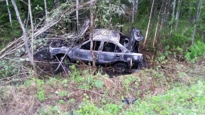 Происшествия, Томские новости, В Колпашевском районе иномарка съехала в кювет и загорелась, один человек пострадал В Колпашевском районе иномарка съехала в кювет и загорелась, один человек пострадал