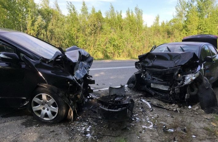 Происшествия, Томские новости, В Томской области три человека пострадали в лобовом столкновении иномарок В Томской области три человека пострадали в лобовом столкновении иномарок