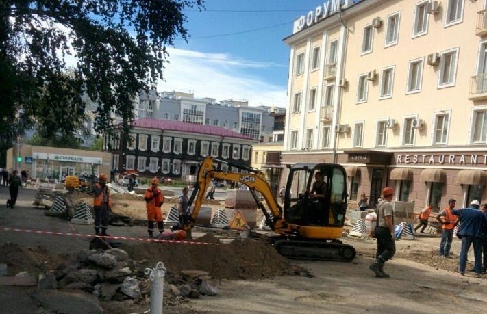 Городское благоустройство, Томские новости, Работы на Плеханова в Томске продолжаются (ФОТО) Работы на Плеханова в Томске продолжаются (ФОТО)
