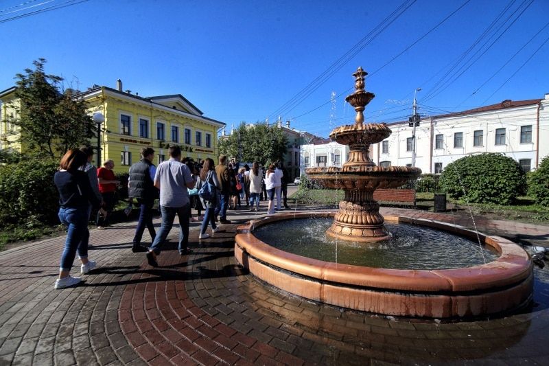 Городское благоустройство, Томские новости, фонтаны благоустройство подрядчик лето Томские фонтаны готовят к работе
