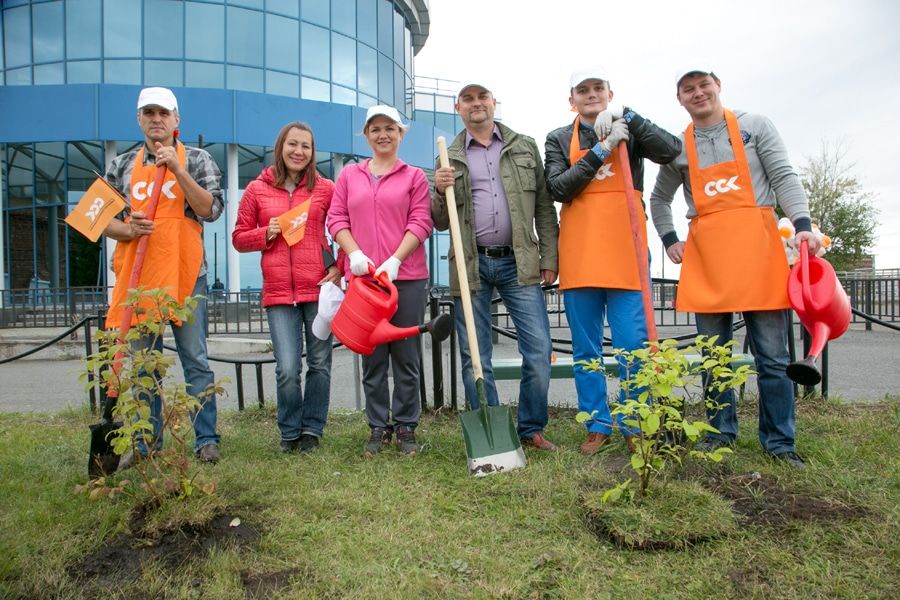 Сиреневая аллея в подарок Томску от Сибирской Сервисной Компании