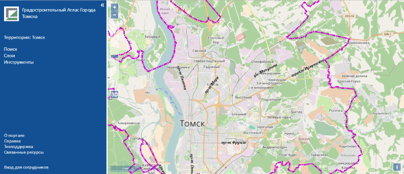 Градостроительная политика, Томские новости, Заработала более быстрая и функциональная версия Градостроительного атласа Томска Заработала более быстрая и функциональная версия Градостроительного атласа Томска