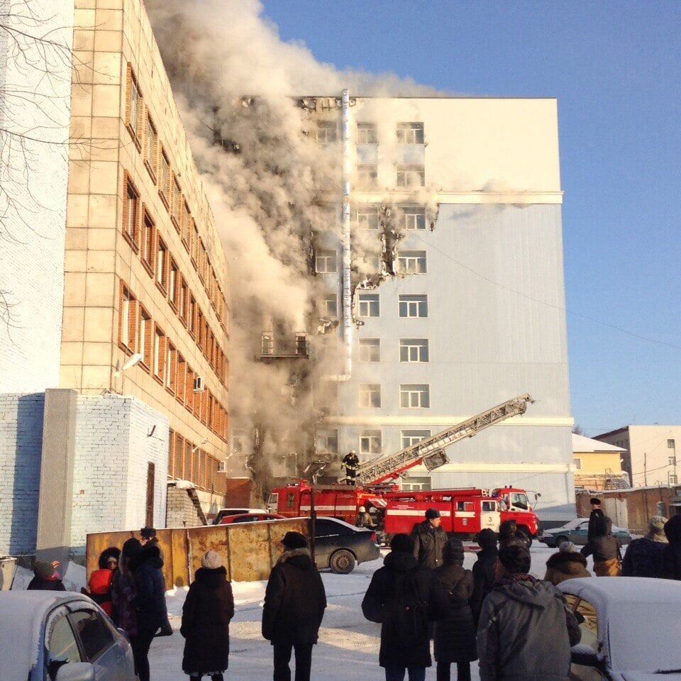 Происшествия, Томские новости, Пожар в здании «Газпромнефть-Восток» в Томске ликвидирован Пожар в здании «Газпромнефть-Восток» в Томске ликвидирован