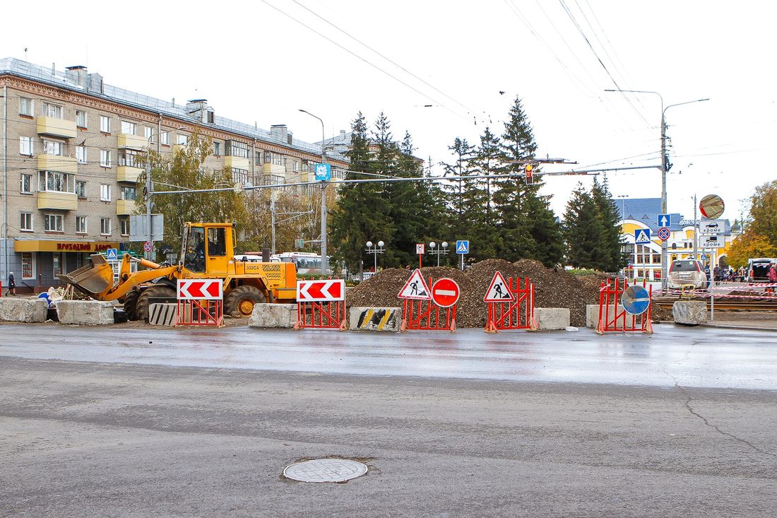 Дороги, Томские новости, ограничение движение продлят закрыли Петропалвовская Алтайская ремонт чинят раскопки Ограничение движения по Алтайской и Петропавловской в Томске продлят