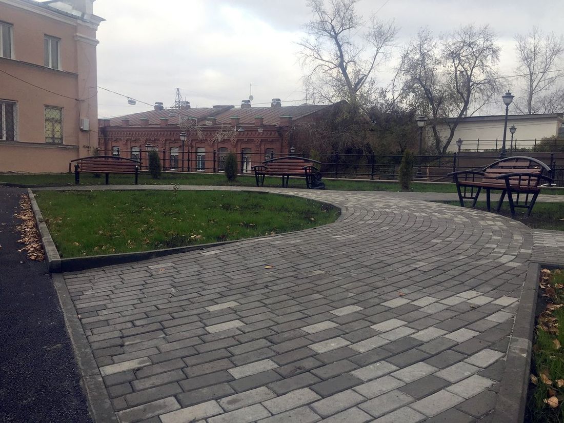 Городское благоустройство, Томские новости, сквер парк подпорная стенка томские набережные В Томске появился новый сквер (ФОТО)