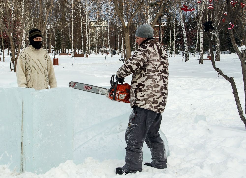 Городское благоустройство, Ново-Cоборная, Новый год ❄, Томские новости, газоны ледовый городок защита вал снег Аушев При строительстве зимних городков в Томске защитят газоны