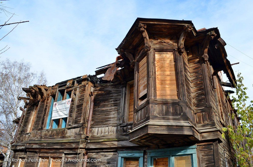 Деревянная архитектура, Дом за рубль, Томские новости, Томск деревянная архитектура зодчество сохранение инвестор ремонт реставрация Мэрия Томска передала в аренду инвестору «дом с грифоном» на Тверской, 66а