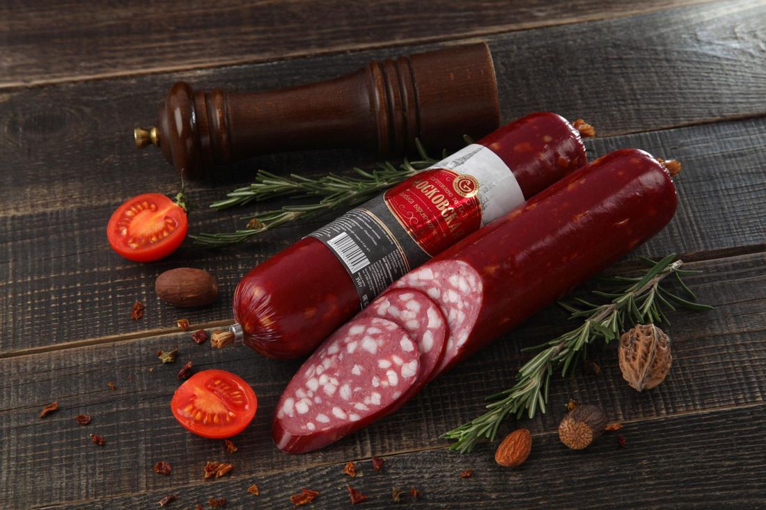 Еда, Межениновская птицефабрика, Предприятие, Предприятия Томска и области, Томские новости, Томск колбаса московская Межениновская птицефабрика гост говядина мясо шпик батон купить В Томске начали выпускать колбасу «Московскую» по ГОСТу