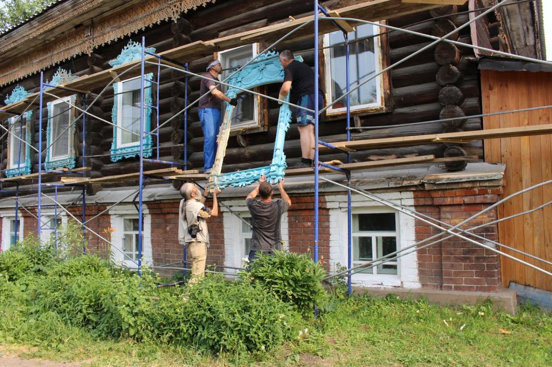 Деревянная архитектура, Том Сойер Фест, Томские новости, Томск Сойер Фест деревянные дома фестиваль зодчество ТОМск Сойер Фест - 2018: два дома и забор