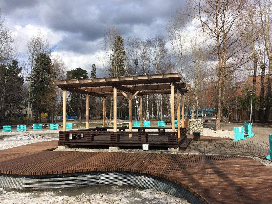 Городское благоустройство, Зелень в городе, Томские новости, горсад городской сад пространство общественное зелень дизайн архитектура ландшафтный дизайн В Городском саду Томска благоустроили пространство вокруг озера