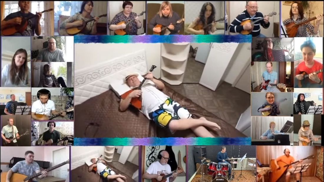 Культура в Томске, Томские новости, репетиция удаленка дистанционка томский оркестр музыка в томске Артисты Томского русского оркестра провели репетицию по удаленке