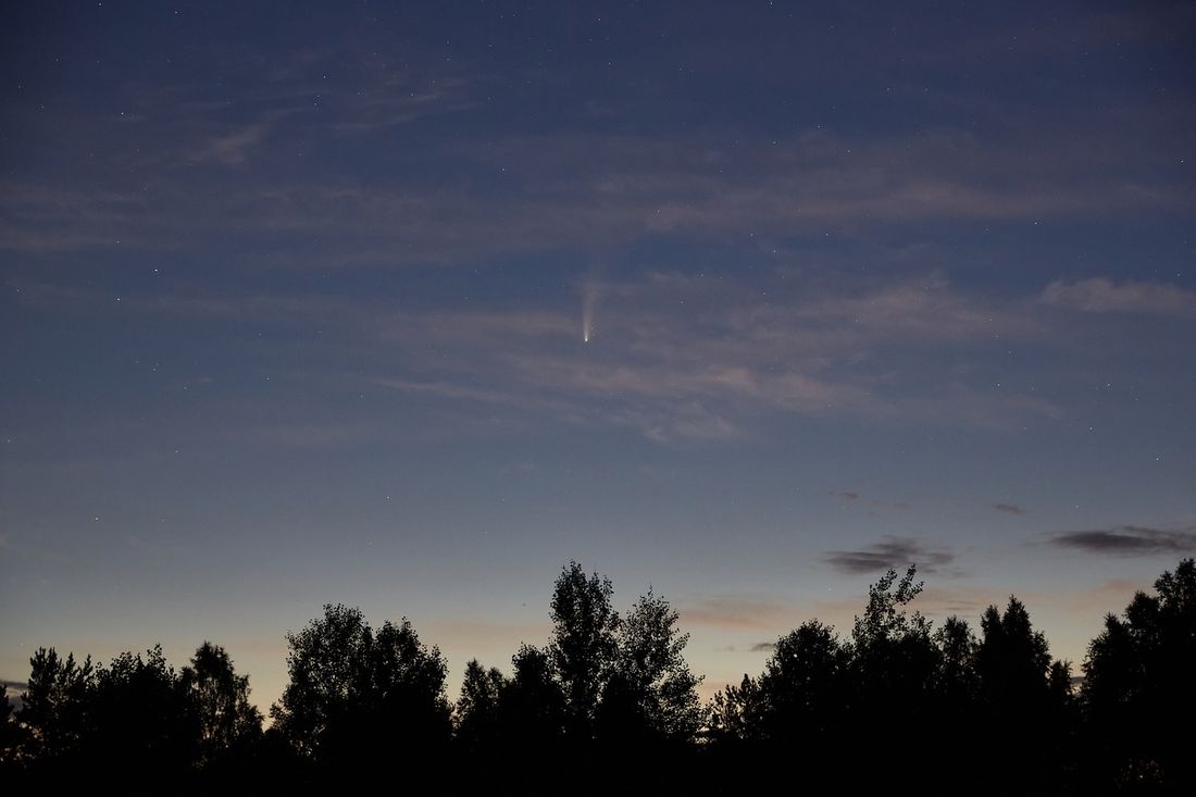 Томские новости, комета звезда звездное небо наблюдение за астрономическими объектами Томский фотограф «поймал» комету