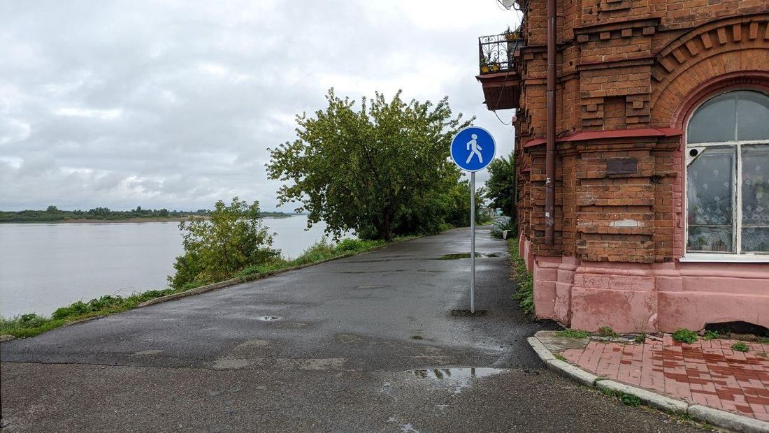 Город, Томские новости, набережная томи пешеходная зона правила проезда томск На набережной Томи появилась пешеходная дорожка