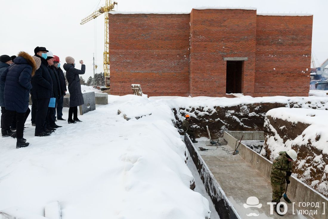 Власть, Город, Недвижимость и строительство, Социальная сфера, Томские новости, строительство здания территории объезд программы национальные проекты Замгубернатора Евгений Паршуто проконтролировал ход строительства объектов нацпроектов