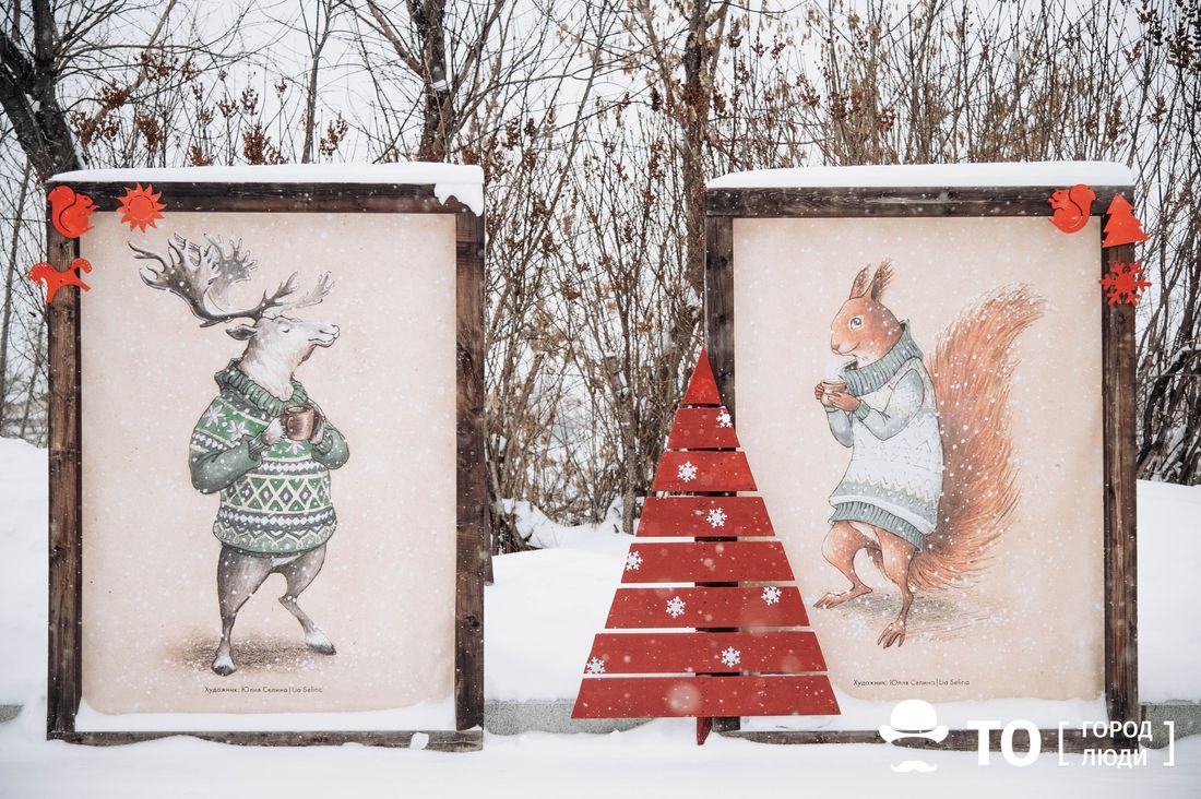 Город, Томские новости, открытки украшения музей истории Томска Музей истории Томска украсили «теплые» открытки