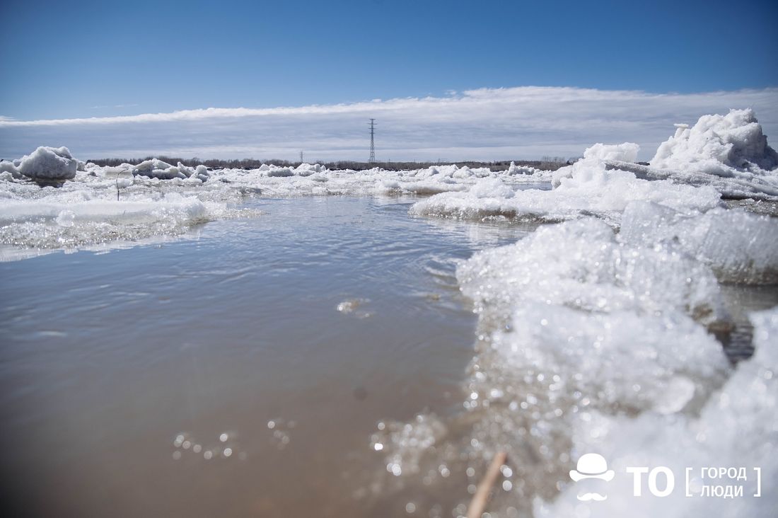 Паводок, Томские новости, уровень воды паводок движение льда интересные новости Томска движение ледовых масс затопление За сутки ледоход на Оби в Томской области прошел 54 километра