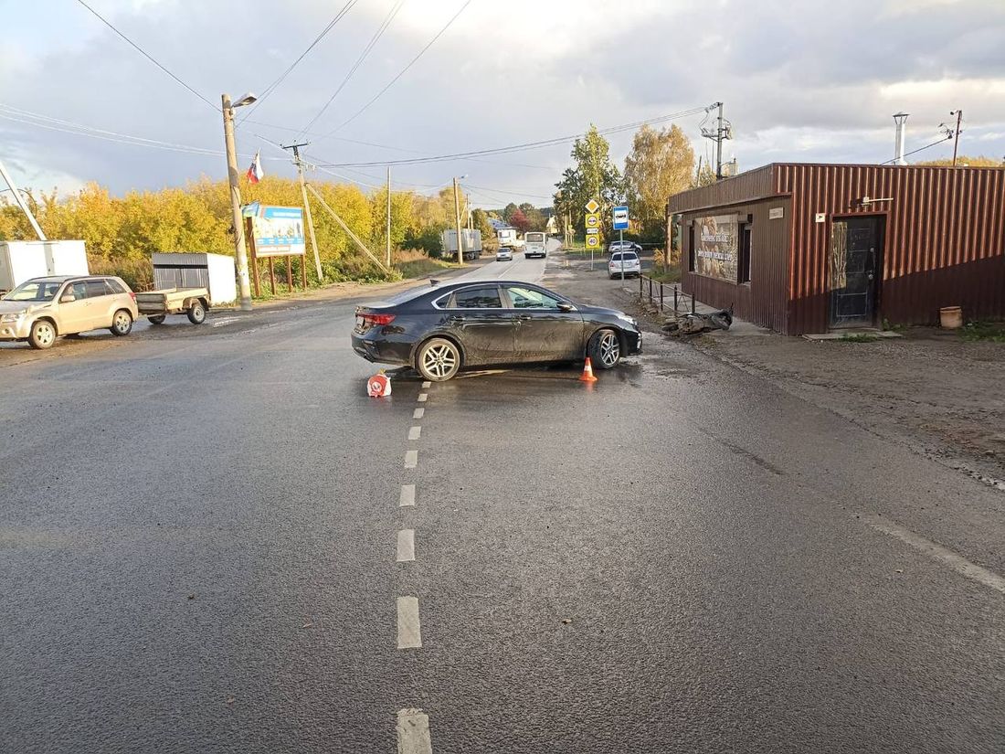 Происшествия, Томские новости, авария дтп инциденты сводка происшествий В томском селе иномарка столкнулась с мопедом