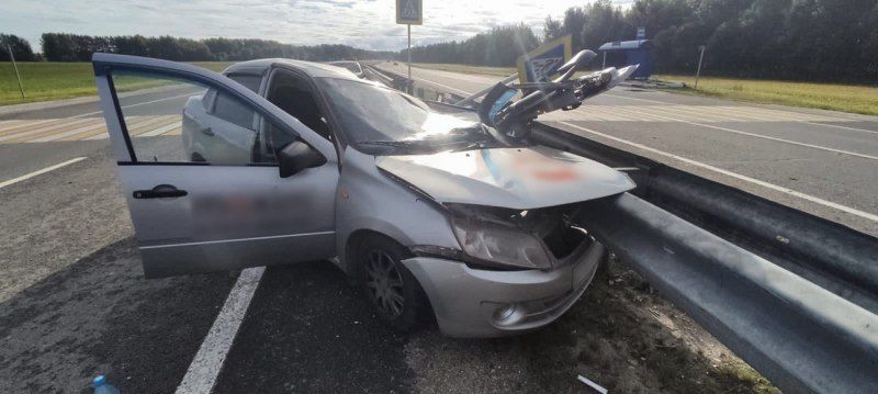 Происшествия, Томские новости, авария ДТП врезались пострадали сводка происшествий жесть Томска интересные новости Водитель пострадал при столкновении с дорожным знаком на трассе Томск — Колпашево
