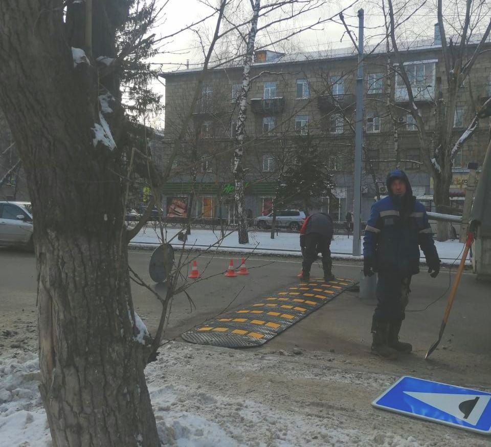 Безопасность, Дороги, Томские новости, переходы пешеходы интересные новости Томска безопасность схема движения лежачие полицейские схема в В Томске усовершенствовали шесть пешеходных переходов