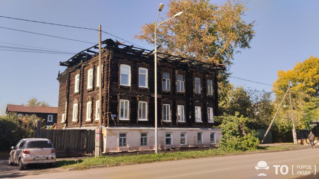 Деревянная архитектура, Происшествия, Томские новости, пожар горит огонь сводка происшествий жесть Томска историческая застройка Пожар на Войкова: что будет с пострадавшим домом