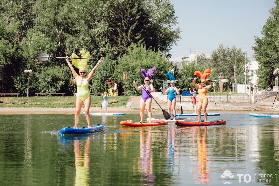 Город, Конкурсы и акции, Отдых, Спорт, Спорт в Томске, Томские новости, интересные новости томска сапборды фестиваль на воде Самый большой сап и костюмированный заплыв ждут томичей на озере Боярском