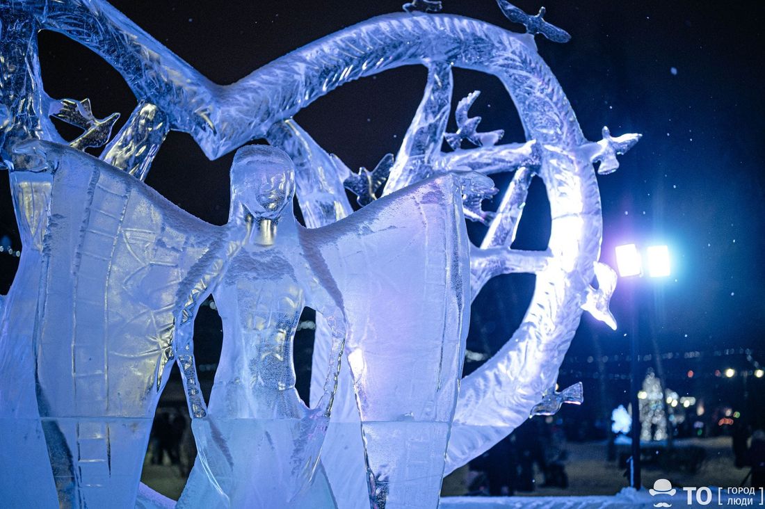 Конкурсы и акции, Новый год ❄, Томские новости, конкурс интересные новости ледовая скульптура Томичи выбрали лучшую фигуру фестиваля «Хрустальный Томск»