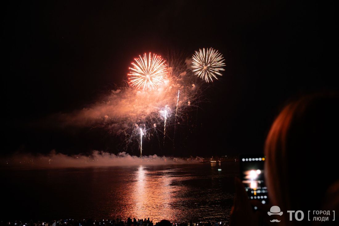 Город, День Победы, Томские новости, салют фейерверк интересные новости Томска Салют в честь юбилейного Дня Победы в Томске прошел впервые с 2022 года