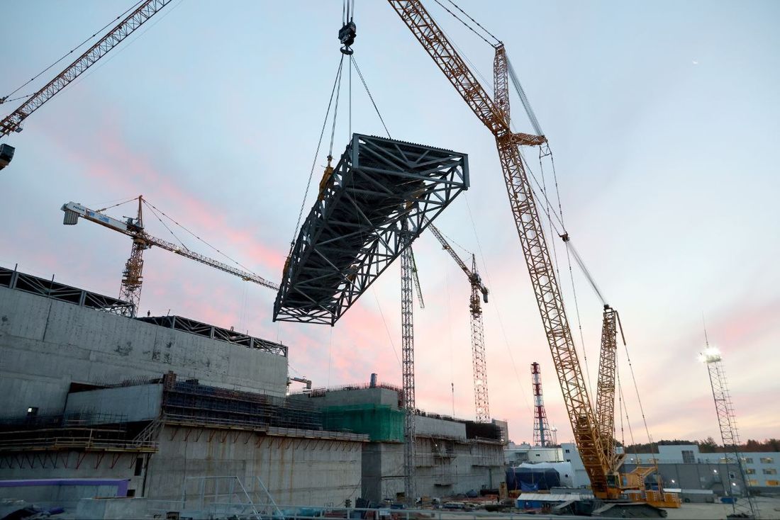 Город, Предприятия Томска и области, Томские новости, интересные новости Томска возведение реактор аэс в Томске На стройплощадке энергоблока БРЕСТ-ОД-300 в Северске завершили кровлю