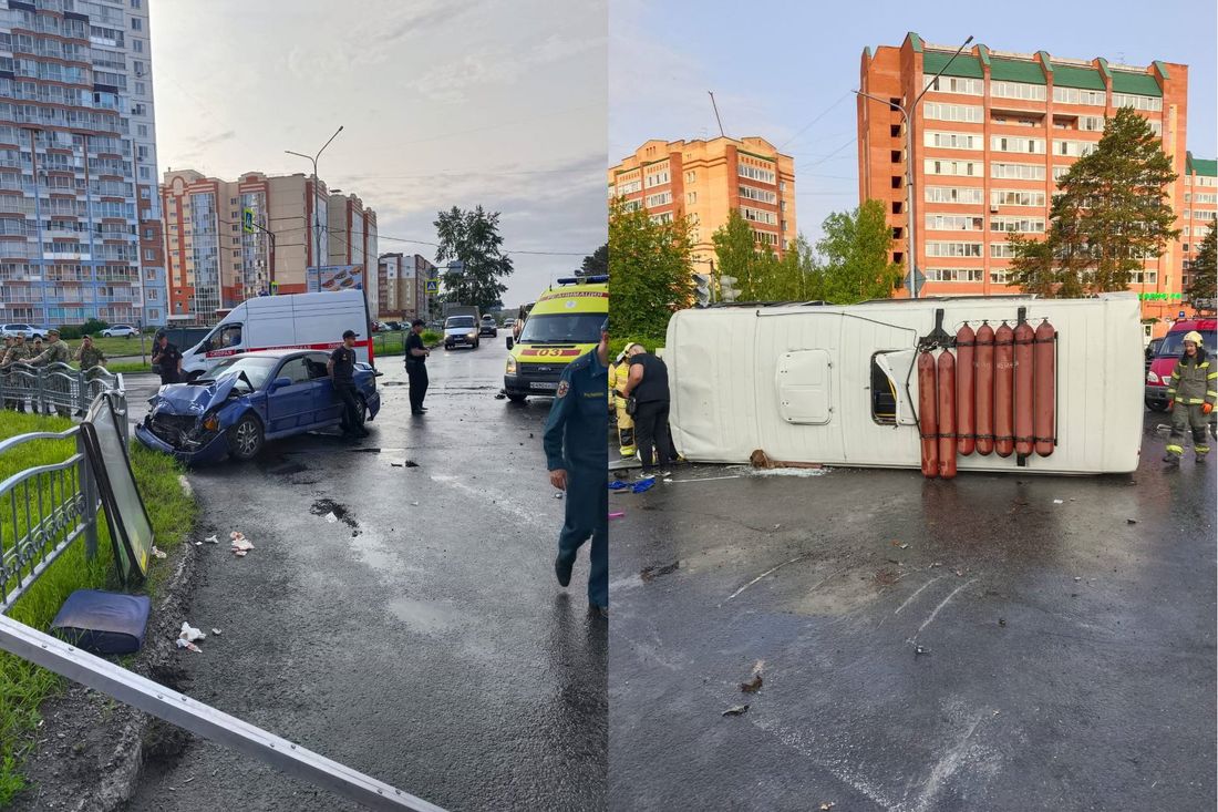 Город, Происшествия, Томские новости, дтп жесть Томска сводка происшествий интересные новости дорожная обстановка Утром в Северске перевернулась маршрутка