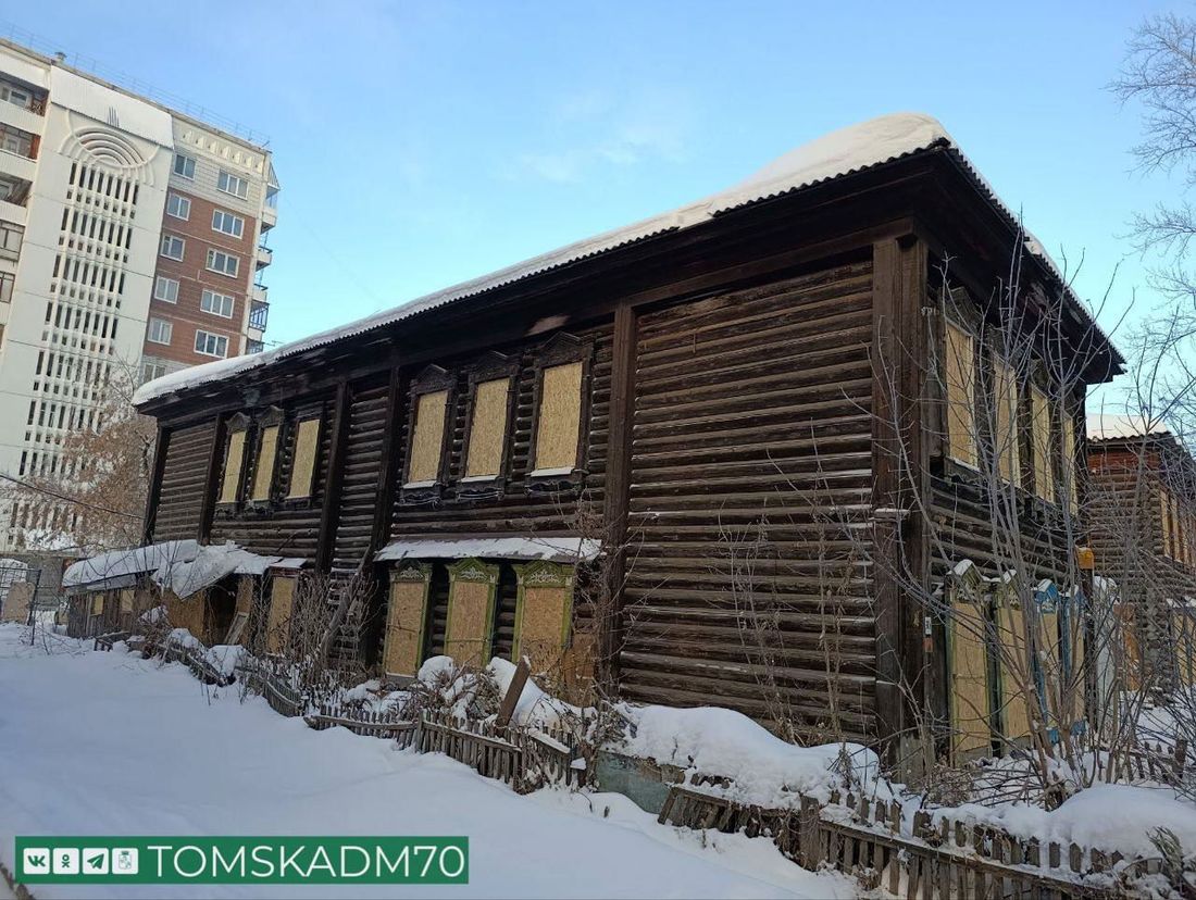 Город, Деревянная архитектура, Томские новости, интересные новости Томска градостроительная политика защита архитектура наследие В Томске законсервировали ценный деревянный дом