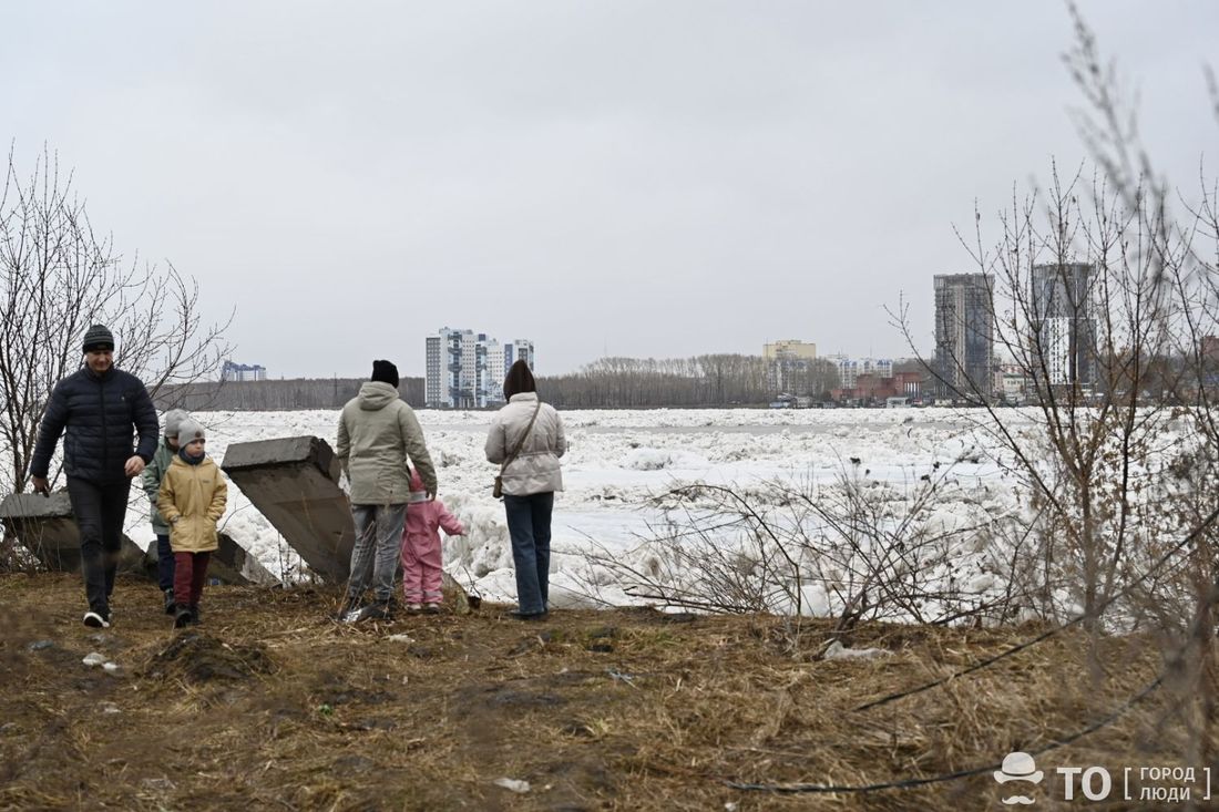 Город, Погода и природа, Стихия в Томске и области, Томские новости, ледоход Томск ледоход Томь 2026 уровень воды Томь ледоход Коммунальный мост Томь сейчас ледоход фото Голова ледохода покинула Томск