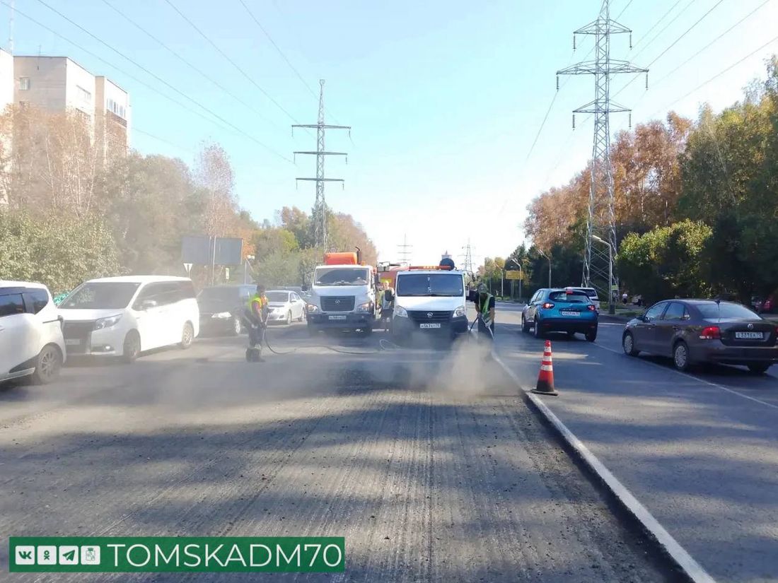 Город, Дороги, Томские новости, интересные новости Томска подрядчики подъезды колеи ремонт восстановление В Томске отремонтировали дорогу на ул. Нахимова и подъездах к Коммунальному мосту