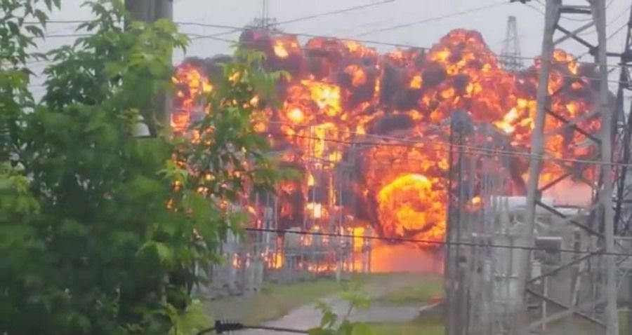 Происшествия, Томские новости, энергия взрыв подстанция замыкание без света Восстановлено электроснабжение в Томске, нарушенное из-за аварии на подстанции