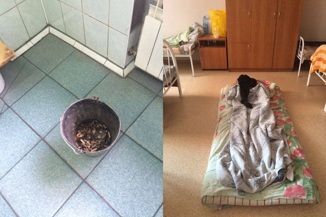 Томские новости, нарушения прокуратура психбольница курилка койка на полу Койко-место, состоящее из одного матраца, и хранящиеся на полу продукты выявлены в томской психбольнице