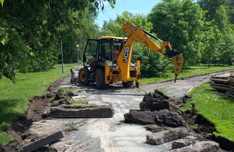 Городское благоустройство, Ново-Cоборная, Томские новости, Новосборная плитка реконструкция На Новособорной в Томске меняют тротуарную плитку и убирают старые фонари (СХЕМА)