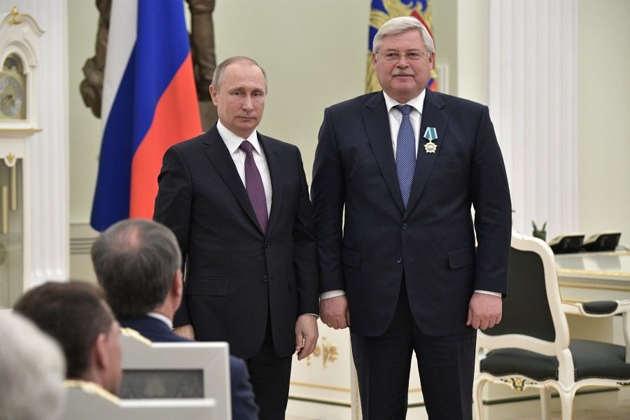 Награды и назначения, Томские новости, Орден дружбы Путин Жвачкин Путин вручил орден дружбы врио томского губернатора