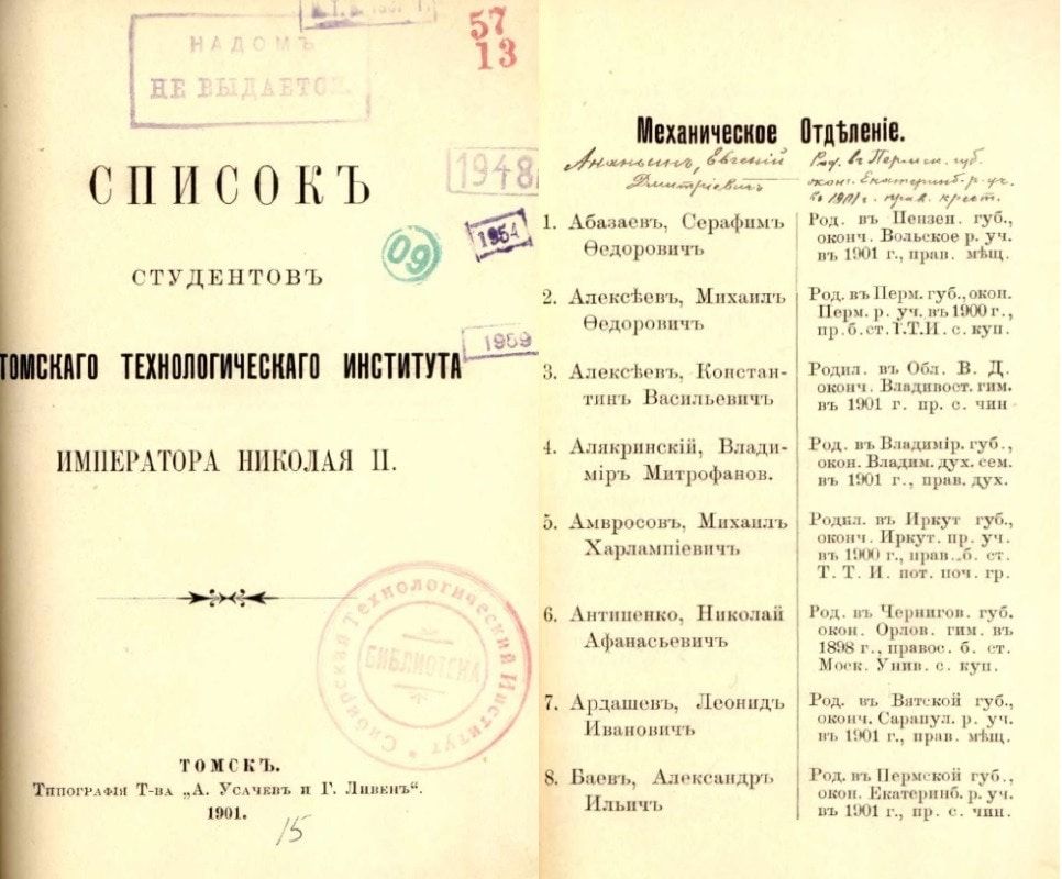 Томские новости, образование генеалогия ТПУ выпускники гордость Томска Предки президента Австрии и известного американского режиссера были студентами ТПУ