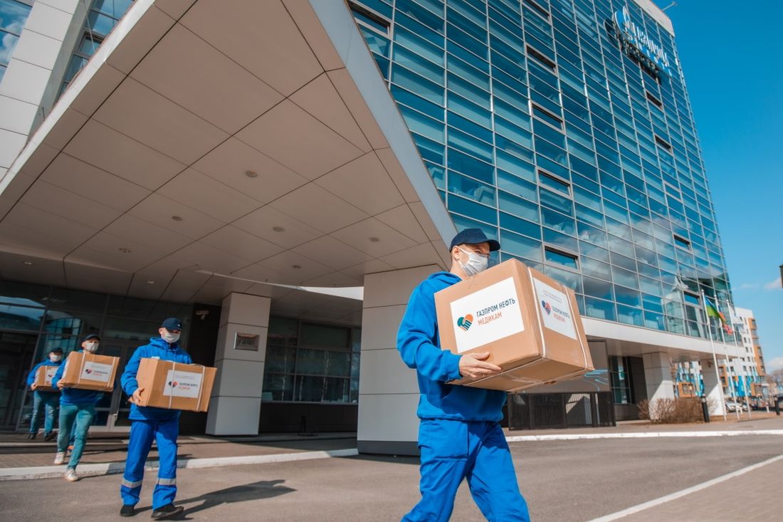 Газпромнефть-Восток, Томские новости, газпром коронавирус помощь поддержка «Газпром нефть» направляет в регионы промышленной деятельности средства защиты для медиков