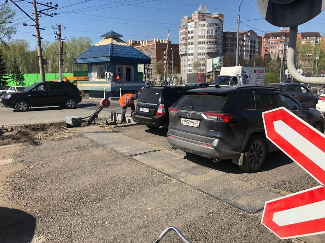 Дороги, Томские новости, мокрушинский переезд проезд пробки в Томске В Томске завершили работы на Мокрушинском переезде