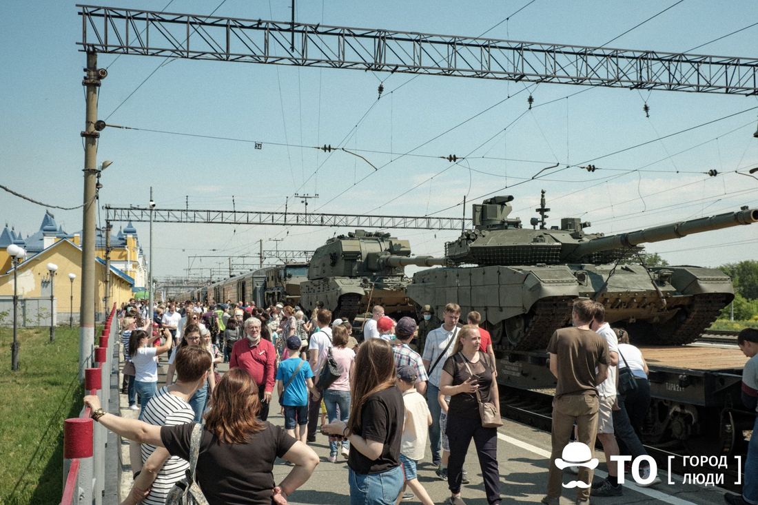 Томские новости, техника музей танки поезд В Томск прибыла передвижная выставка-поезд Минобороны России
