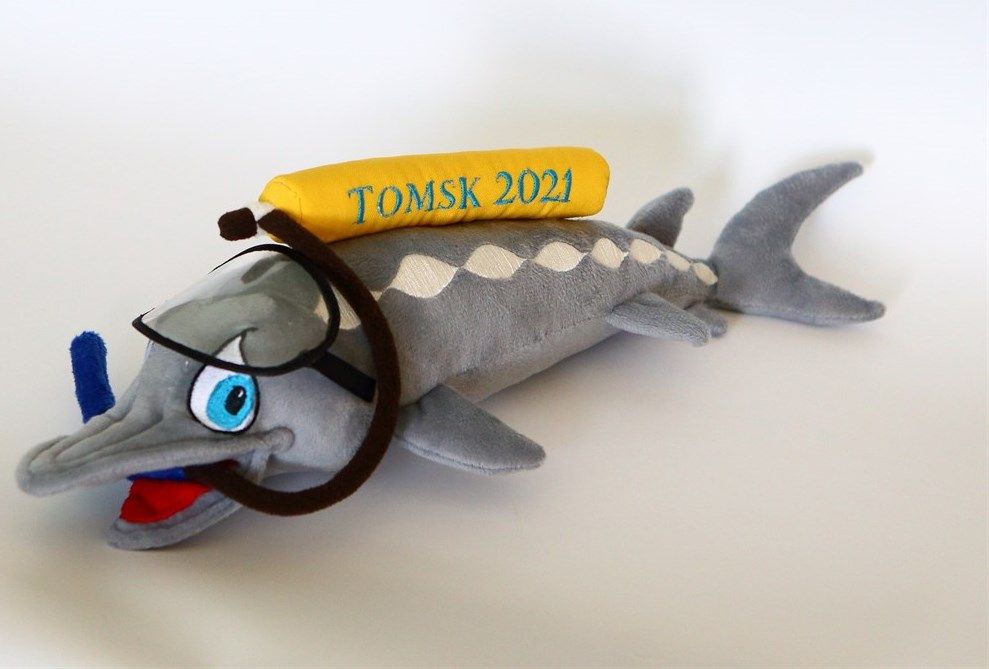 Спорт, Спорт в Томске, Томские новости, осетр акваланг ласты плавание чемпионат талисман Осетр с аквалангом стал официальным талисманом чемпионата мира по плаванию в ластах в Томске