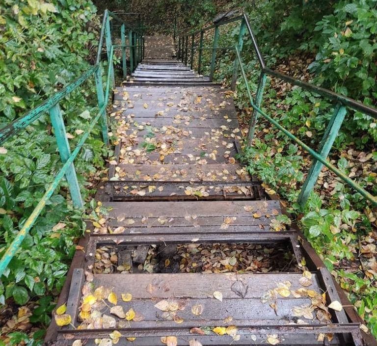 Городское благоустройство, Томские новости, мэрия администрация город Карповский лестница В Томске из-за капремонта закрыли лестницу по пер. Карповскому