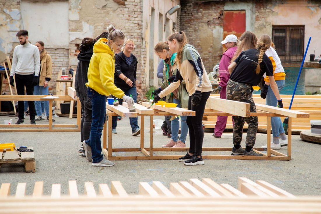 Креативный город, Томские новости, ТГАСУ строительство общественные пространства новое место В Томске начали строительство нового общественного пространства рядом с ТГАСУ
