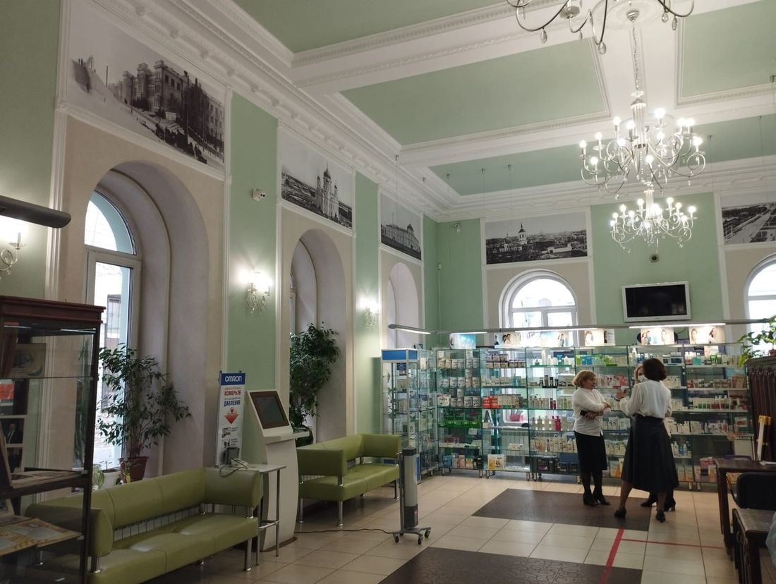 Город, Исторический центр, Томск исторический, Томские новости, аптека исторические здания фотографии На стенах Губернской аптеки в Томске появились исторические фотографии